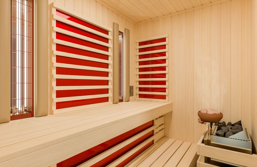 Infrarot-Flächenheizung für Sauna Optima